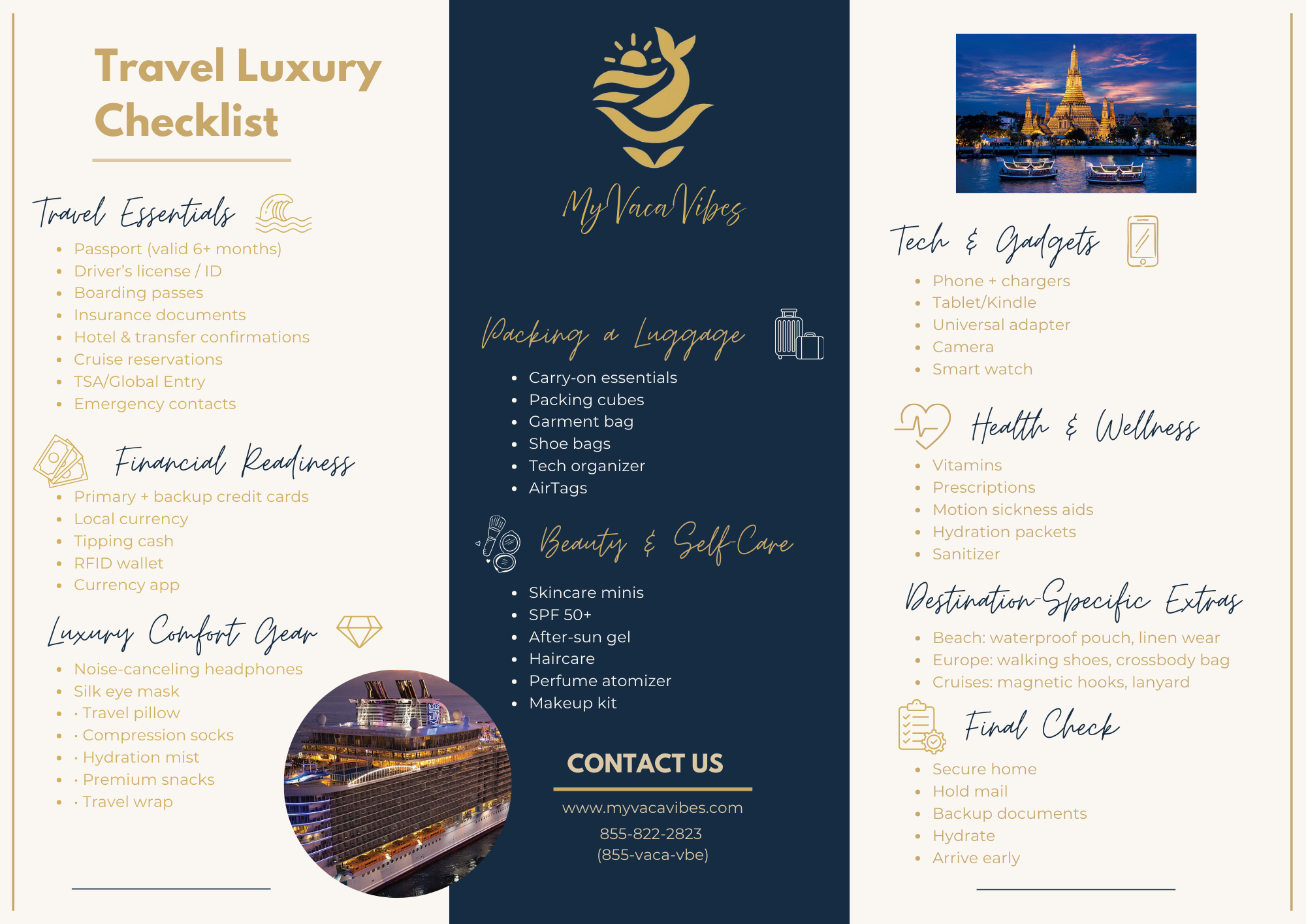 Luxury Travel Checklist